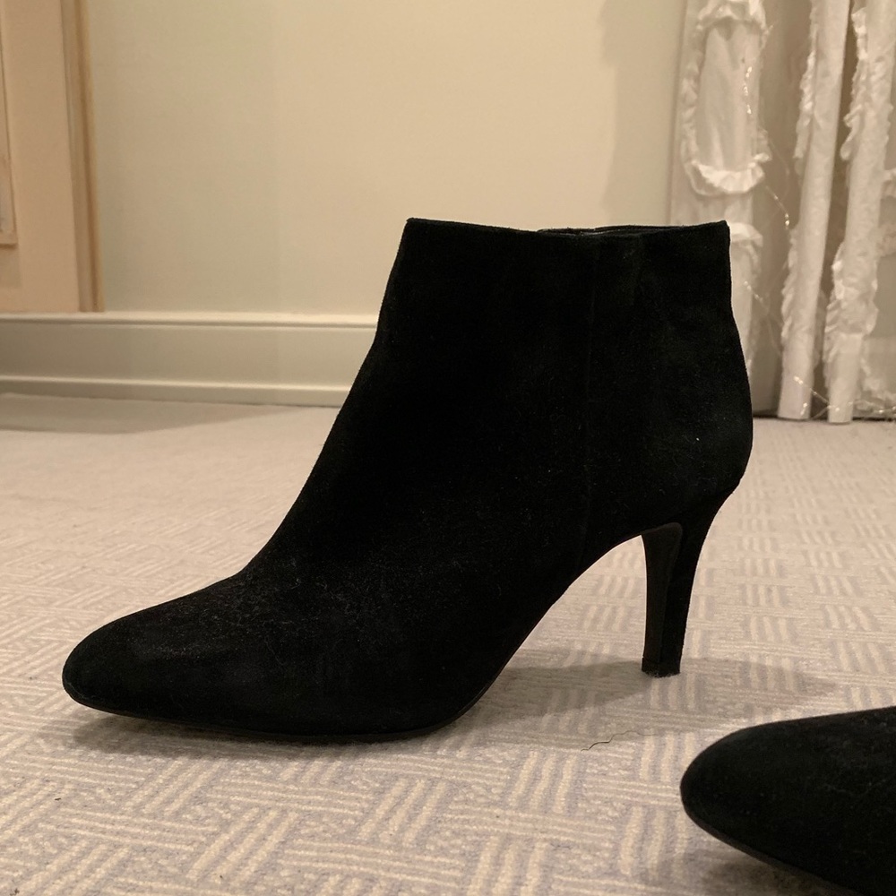 Alex Marie Black Suede Booties